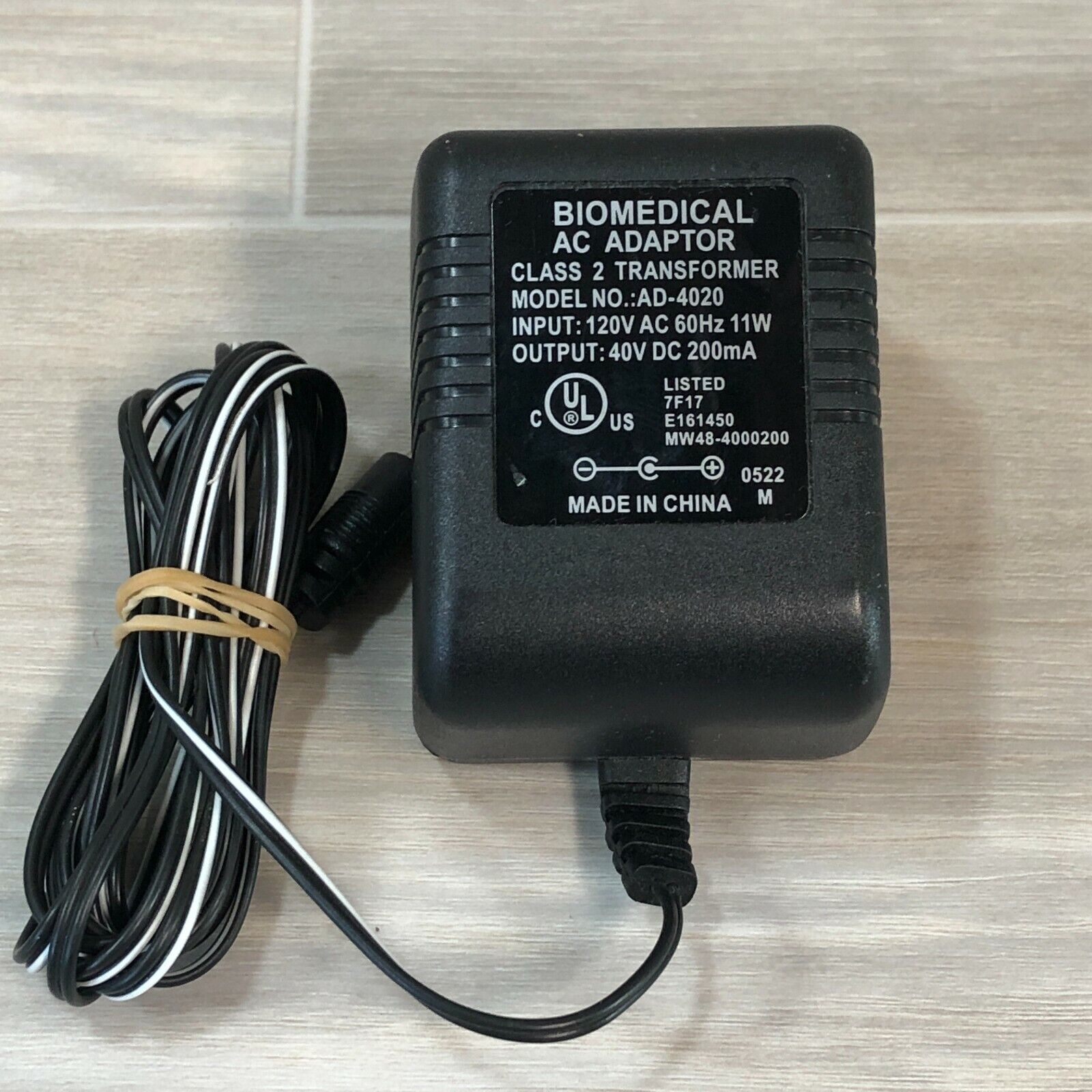 *Brand NEW* Biomedical AC Adaptor AD-4020 40VDC 200mA AC DC ADAPTER POWER SUPPLY